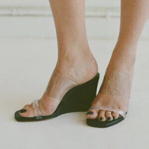 Maryam Nassir Zadeh Olympia Wedges Black, Sz 40